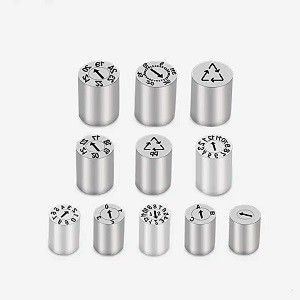 Özel Boyut 3 Katmanlı Tarih Damgaları - SUS420 Paslanmaz Çelik Kalıp İşaretleme Pimleri